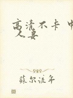 高清不卡 中文 人妻