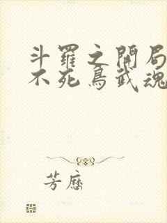 斗罗之开局觉醒不死鸟武魂封面