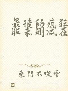 最后的疯狂完整版未删减在线免费观看