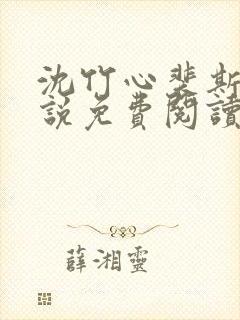 沈竹心裴斯越小说免费阅读最新章节