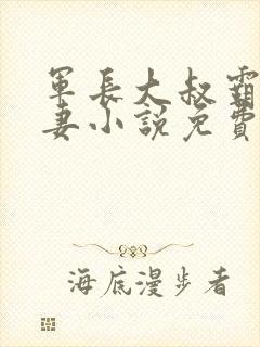 军长大叔霸道宠妻小说免费阅读