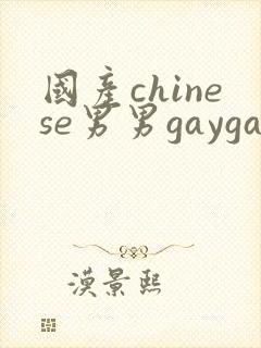 国产chinese男男gaygay网站2025
