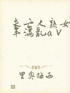 未亡人熟女人妻丰满乱a∨封面