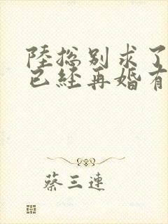 陆总别求了夫人已经再婚有娃了短剧免费观看