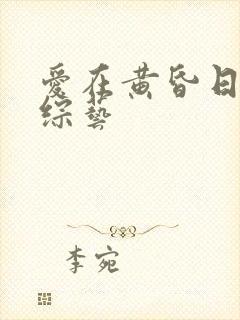 爱在黄昏日落时综艺