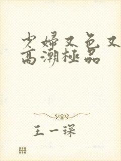 少妇又色又爽又高潮极品