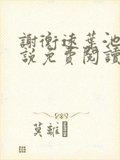 谢衡远叶池瑶小说免费阅读最新章节