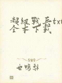 超级战兵txt全本下载封面