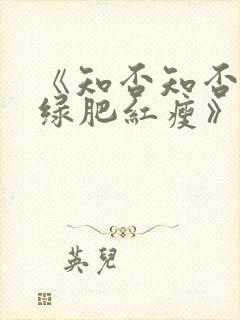 《知否知否应是绿肥红瘦》全集免费