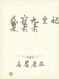 盛宠九皇妃 我是素素