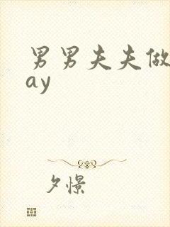 男男夫夫做爰gay封面