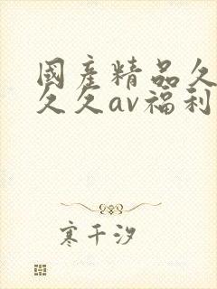 国产精品久久久久久av福利