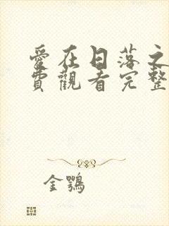 爱在日落之前免费观看完整版