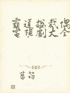 霸道总裁偶像剧电视剧大全封面