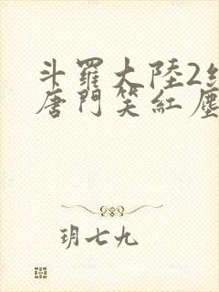 斗罗大陆2绝世唐门笑红尘