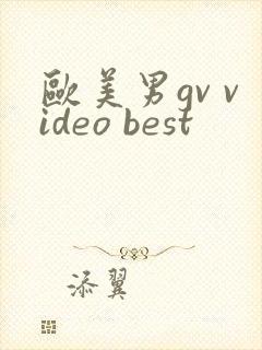 欧美男gv video best