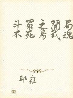 斗罗之开局觉醒不死鸟武魂封面