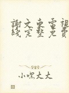 谢文东电视剧在线完整免费高清