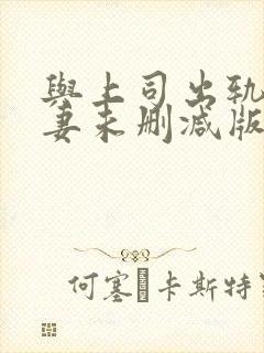 与上司出轨的人妻未删减版