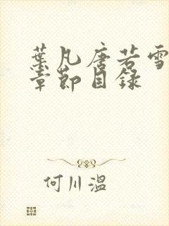 叶凡唐若雪全部章节目录