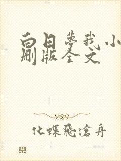 白日梦我小说未删版全文