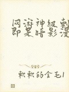 网游神级刺客我即是暗影漫画免费封面