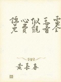 锦心似玉电视剧免费观看全集