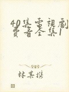 40集电视剧免费看全集1