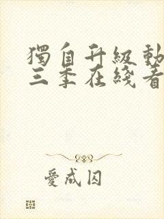 独自升级动漫第三季在线看