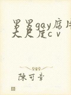 男男gay腐片大尺度cⅴ