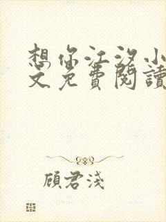 想你江汐小说全文免费阅读