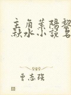 主角叶阳黎洁余秋水小说名字封面