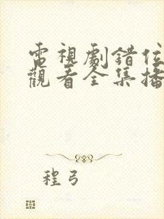 电视剧错位免费观看全集播放