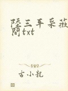 陆三平采薇在人间txt