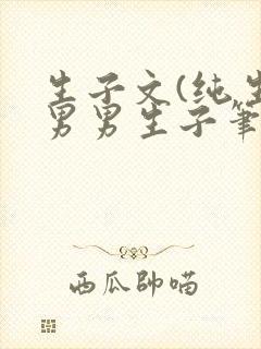 生子文(纯生)男男生子笔趣阁大哥给你