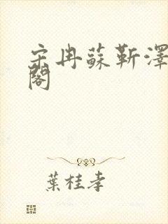 宋冉苏靳泽笔趣阁