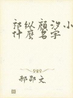 祁纵颜汐小说叫什么名字