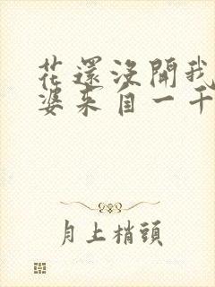 花还没开我家老婆来自一千年前封面