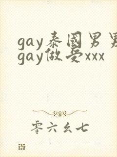 gay泰国男男gay做受xxx封面