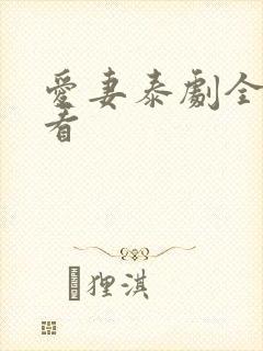 爱妻泰剧全集观看