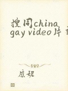 搜同chinagay video片视频