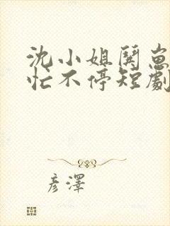 沈小姐哄崽追夫忙不停短剧在线观看免费