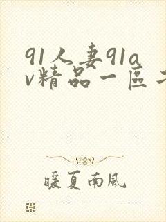 91人妻91av精品一区二区三区小区