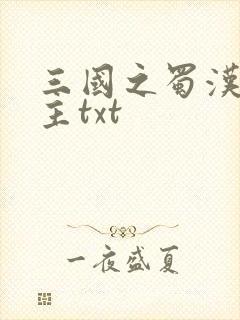 三国之蜀汉我做主txt