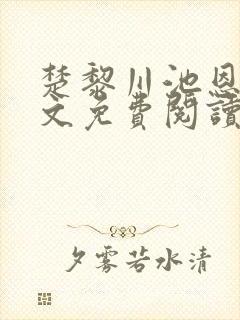 楚黎川池恩宁全文免费阅读