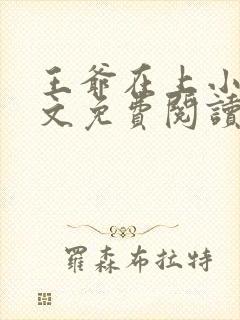 王爷在上小说全文免费阅读封面