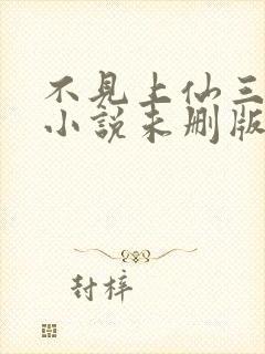 不见上仙三百年小说未删版完整封面