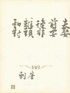 和离后前夫的死对头非要娶我