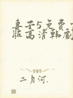 妻子5免费完整版高清韩剧在线观看全集