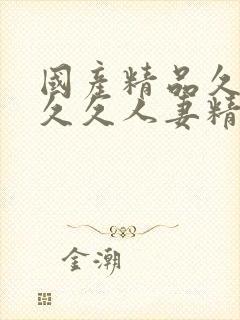 国产精品久久久久久人妻精品